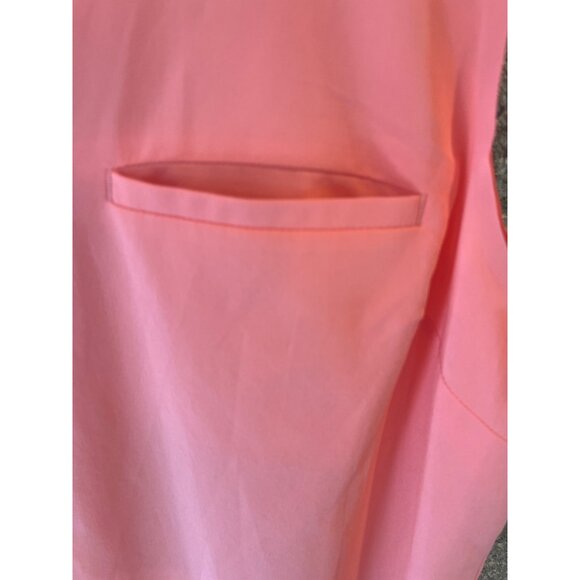 Athleta Coral Sleeveless Button-Up Blouse Womens M Lightweight Polyester - Picture 4 of 7